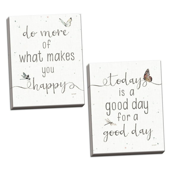 Gango Home Decor Shabby-Chic A Country Weekend XXII & XXIII by Lisa Audit (Ready to Hang); Two 16x20in Hand-Stretched Canvases