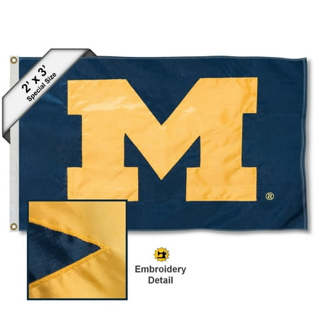 - Michigan Wolverines 2' x 3' Applique Flag