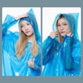 thumbnail image 2 of Chubasquero portátil desechable para adultos con capucha y mangas con cordón para mujeres y hombres FLhrweasw Nuevo, 2 of 9