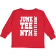 thumbnail image 3 of Inktastic Juneteenth June 19, 1865 Boys or Girls Long Sleeve Toddler T-Shirt, 3 of 5