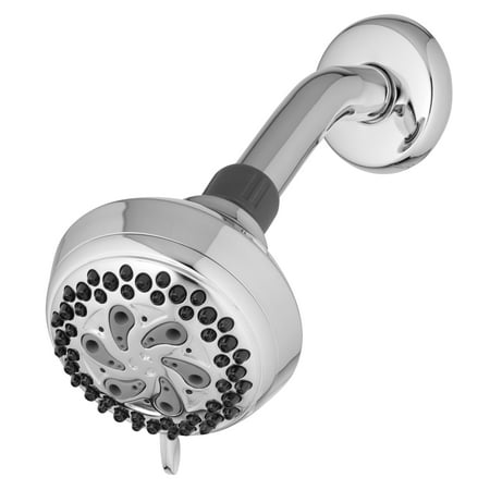 Waterpik 6-Mode PowerSpray+ Fixed Mount Shower Head, Chrome 1.8 GPM (Best Fixed Shower Head For Low Water Pressure)