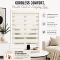 thumbnail image 2 of ShadesU Cordless Zebra Blinds Roller Shades, Ivory, 39" W x 72" H, Cordless Safety Design,Free Stop Zebra Shades, Light Filtering, Privacy, Modern Style, Window Treatment,Aluminium Headrail, 2 of 10