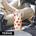thumbnail image 5 of Pioneer Flower Floral Print Pattern 20oz Skinny Tumbler with Straw & Lid, Double Wall Vacuum Insulated Cup, Leak-Proof, Cup Holder Friendly, Hot 6H Cold 12H, 5 of 5