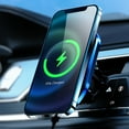thumbnail image 6 of Blasgw 15W Car-shaped Car Magnetic Wireless Charger Magnetic Bracket Compact High Temperature Resistance Blue, 6 of 6