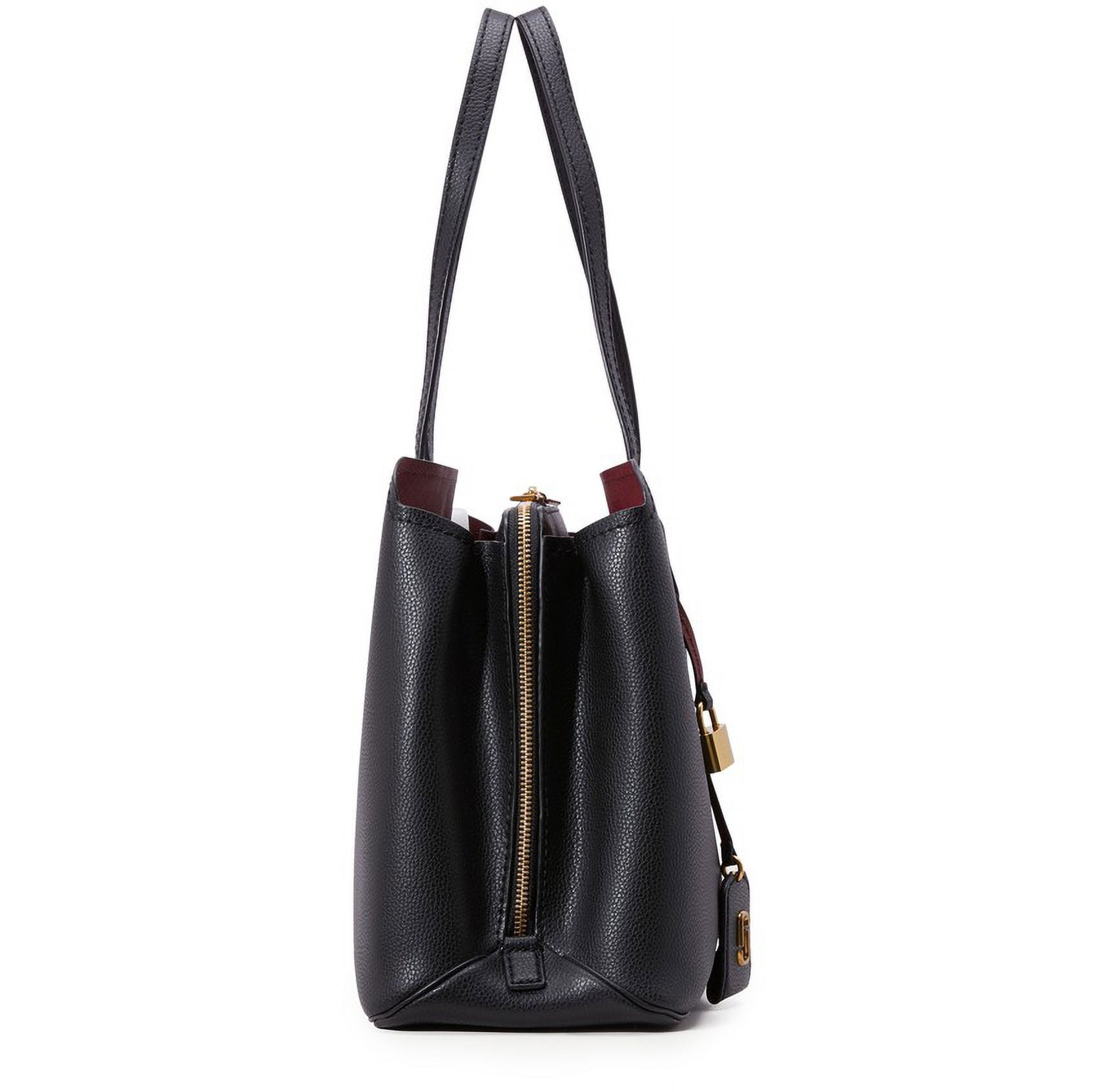 MARC JACOBS: The Editor bag in grained leather - Black