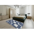 thumbnail image 4 of Ahgly Company Indoor Rectangle Patterned Blue Novelty Area Rugs, Swatch Sample, 4 of 6