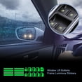 thumbnail image 3 of Sidaley Etiqueta engomada de la ventana del coche Calcomanías de botones de elevación universales luminosas Interior Verde Automoción decorativa y accesorios Grün Sidaley VI015651-01B, 3 of 6