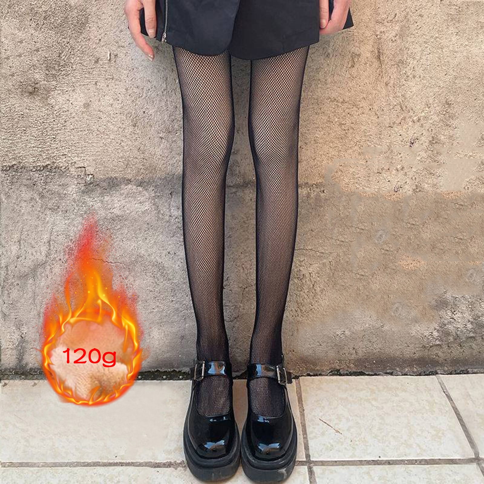 jovati Plush Silk Stockings Bare Leg Artifact Fishing Net Stockings Thickened Bottomed Stockings Plus Leggings 120g