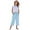 Blue, variant on ZACPNCV Teen Girls Capris Pants Summer Loose Comfy Cotton Linen Straight Wide Leg Drawstring Elastic Waist Solid Cropped Pant Blue 6-7 Years