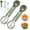 Blue, variant on Melon Baller Scoop Set Stainless Steel Fruit Carving Tools Watermelon Scooper, 6-in-1 Fruit Cutters Shapes with Pulp Separator for Salad (2pcs-Blue)Q