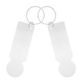 thumbnail image 3 of Shisuyan Shopping Trolley Tokens Stainless Steel 2Pcs 3.0x0.9x0.04In, 3 of 9