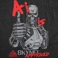 thumbnail image 2 of Mens Funny T Shirts AI Is Skynet Approved Sarcastic Terminator 2 Movie Tee For Men Graphic Tees, 2 of 9