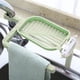thumbnail image 4 of Estante portaesponjas para fregadero de cocina | Fregadero de plástico que ahorra espacio con toallero, almacenamiento de jabón, diseño de drenaje para la organización del lavado de platos |, 4 of 6