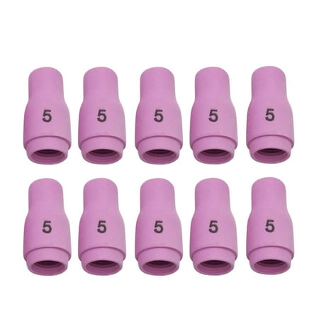 

10Pcs 13N09 Argon Arc Welding Mouth Protective Nozzles Ceramic Nozzles Compatible for Welding Torch WP-9 WP-17 WP-18 WP-20 WP-25 WP-26