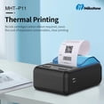 thumbnail image 2 of Milestone MHT-P11 58mm Portable Thermal Receipt Printer Support Bluetooth/USB Connection for Supermarket Restaurant Store Warehouse, 2 of 8