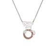 thumbnail image 2 of Delight Jewelry Acrylic 7/8" Ring Rose Goldtone Silvertone Dream Big Pendant Necklace, 25", 2 of 4
