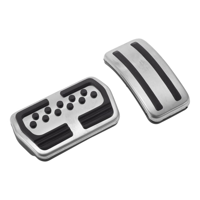 Unique Bargains 2 Pcs Pédales Automatiques pour Ford Focus 3 2012-2016 en Acier Inoxydable Ton Argenté