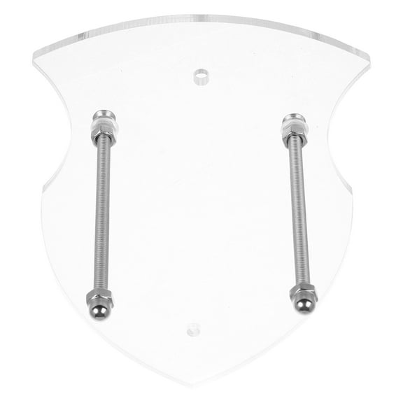 Vertical Sword Hanger Mounted Display Stand Holder for Martial Arts Swords Acrylic Stainless Steel Transparent