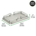 thumbnail image 3 of mDesign Metal Guest Disposable Paper Hand Towel Storage Tray - Brushed/Chrome, 3 of 4