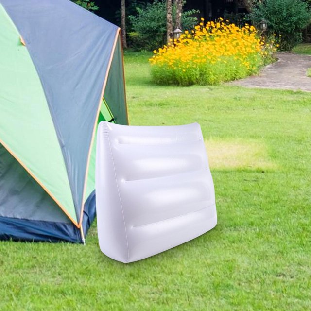 Almohada de cuña inflable portátil con respaldo para piernas inclinadas, soporte para espalda para relajarse, leer, sofá, , acampar