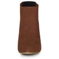 thumbnail image 3 of Unique Bargains Women Pointed Toe Stiletto High Heel Chelsea Booties Camel (Size 9), 3 of 7