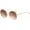 Gold/Tea, variant on Fashion Round Sunglasses for Women Men Classic Oversized Gold Metal Frame Shades UV400 Circle Sunnies