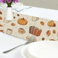 thumbnail image 4 of Yayeee Table Runner 90 inches Long Home Kitchen Dinning Party Decoration, Fall Beige Pumpkin, 4 of 7