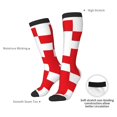 thumbnail image 4 of Wukai Chaussettes Longues Croisées Rouges 1 pour Bas Contrastés, Sport Entraînement Physique Adulte, Unisexe, 4 of 6