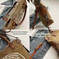 thumbnail image 4 of Vintage Chic Canvas Tote Handbag Organizer - Spacious, Adjustable Shoulder Strap, Zipper Closure, Perfect for Gym, Work, Travel, University, and Daily Life Essentials, 4 of 6