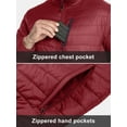 thumbnail image 4 of Off Road Ventures Men's Packable Puffer Jacket Lightweight Insulated Warm Snow Ski Coat for Hiking Travel, 4 of 8