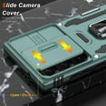 thumbnail image 3 of for Samsung Galaxy S22 Ultra Case with Upgraded Sliding Camera Lens Cover and Strong  Kickstand - -Grade Shockproof Protective Phone Case 6.8" for Men Women Girls - Pine Green, 3 of 13