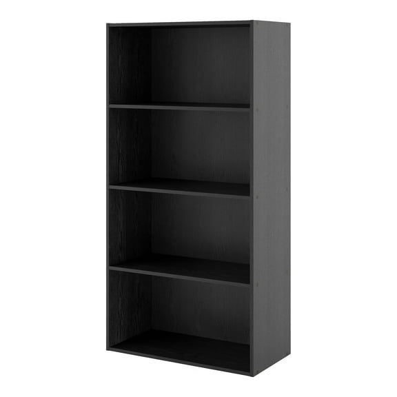 Furniture of America Seni Stackable Wood 4-Shelf Bookcase in Black