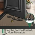 thumbnail image 4 of FRABE Outside Welcome Door Mat 32x48, Non Slip Durable Rubber Entrance Doormat, Low Profile Easy Clean Mats for Front Back Door Entryway Porch Garage, Bee Happy, 4 of 10