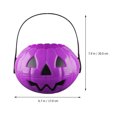 thumbnail image 2 of 2pcs Portable Pumpkin Buckets Halloween Decorations Pumpkin Shape Containers, 2 of 8