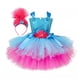 thumbnail image 4 of Vestido de tutú de fantasía para niñas, disfraz de payaso, bruja, sirena, Halloween, Carnaval, mascarada, ropa de fiesta, 4 of 5