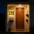 thumbnail image 4 of JHEHF 9 Inch Solar Lighted HouseNumbers for Outside Light Up Waterproof Led Address Numbers Signs Decorative Number Inserts Accessories for Hotel Room Doors Mailboxes, 4 of 8