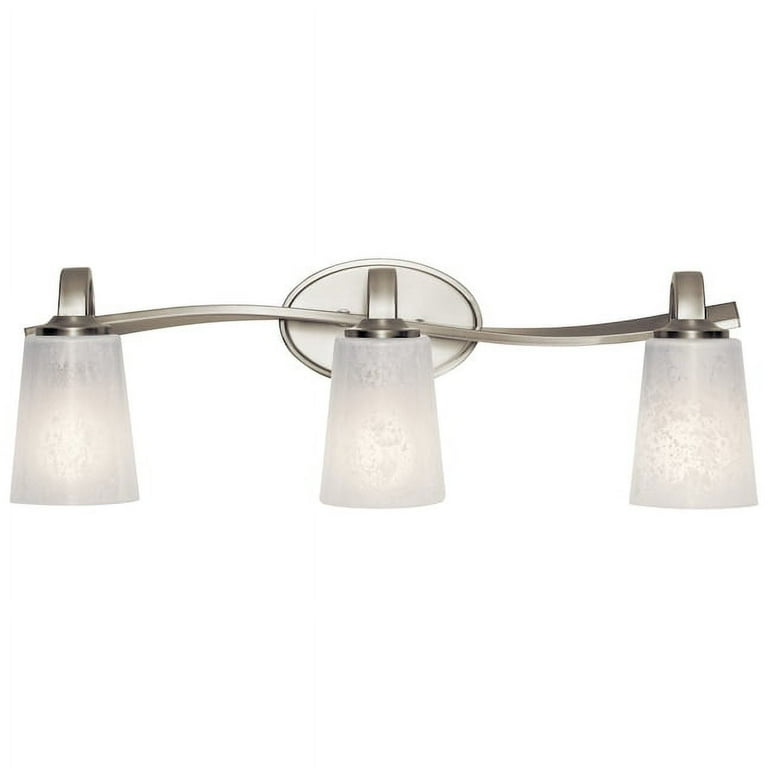 Kichler Oxby 3-Light Nickel Modern/Contemporary Vanity Light Kichler Oxby 3-Light Nickel Modern/Contemporary Vanity Light