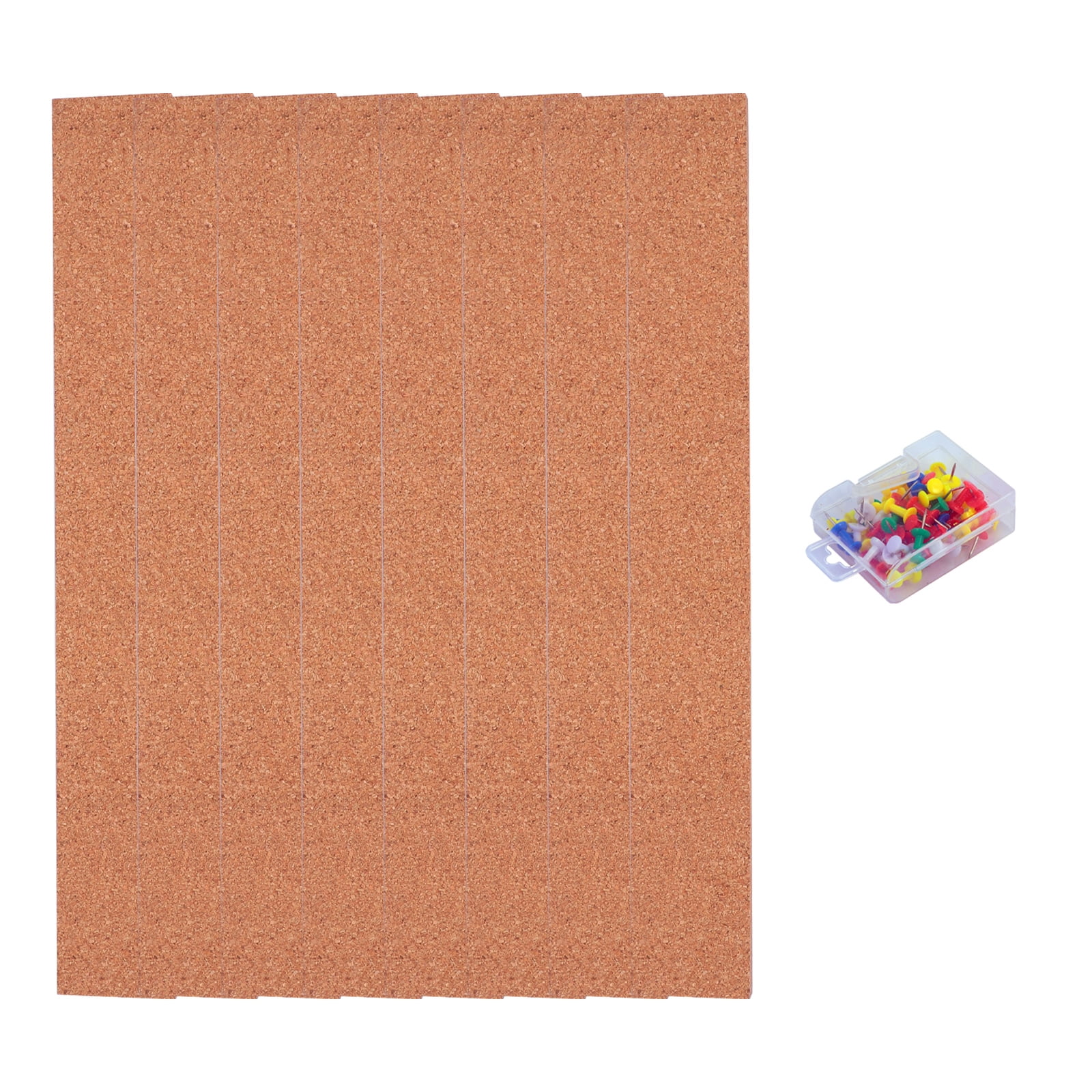 Strips Cork Board Bulletin Frameless Strip Bar Bars Self Adhesive Message Pin Announcement Memo