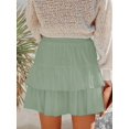 thumbnail image 3 of Pantalones cortos Aoudery Flowy para mujer, pantalones cortos estilo bohemio con volantes, 3 of 6