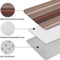 thumbnail image 5 of Brown Boho Geometric Triangles and Rhombuses Pattern Bathroom Rugs Sets 3 Piece,Toilet Cover Set,Absorbent Non Slip Bathroom Mats Sets with U-Shaped Contour Rug Toilet Rug Set, 5 of 5