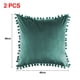 thumbnail image 2 of Dinheiro Funda de Almohada Sólida de Terciopelo Granular Suave de 2 Piezas Adecuada para sofá Dormitorio Coche, 16x16", 2 of 5