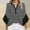 Black, variant on Ruffle Sleeve Tops for Women Trendy Print V Neck Flared 3/4 Sleeve Pullover Shirts Gradient Color Lightweight Loose Casual Comfy Blouses