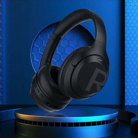 Noise Canceling Gaming Headset Hwkond Bluetooth Earphone Wireless Headphones Stereo Foldable Sport Earphone Microphone Headset Handfree Black