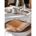 thumbnail image 6 of Warm Orange Retro Greek Key Cloth Napkins Set of 8 Reusable Dinner Napkins, Geometric Greece Ancient Farmhouse Cocktail Napkin Washable Table Napkins for Wedding/Holiday Party/Baby Shower 20"x20", 6 of 7