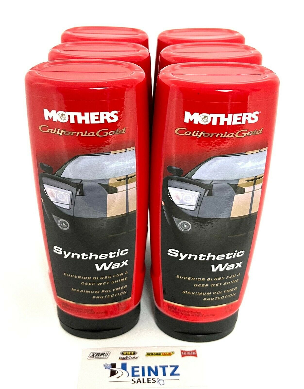 MOTHERS 05716 California Gold Synthetic Wax 6 PACK Protect Wet