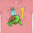 thumbnail image 4 of Inktastic 1st Birthday Cute Turtle in Party Hat with Confetti Boys or Girls Baby T-Shirt, 4 of 5