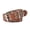camel, variant on Women’s Punk Star Grommet Belt, Hollow Out Double Row Waist Belt for Jeans Dresses