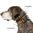 thumbnail image 2 of Grateful Dead Pet Collar, Dog Collar Plastic Buckle, Grateful Dead Sunshine Daydream Skeleton Orange, 16 to 23 Inches 1.5 Inch Wide, 2 of 8