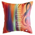 thumbnail image 2 of Music In My Soul Square Throw Pillow - 18" X 18", 2 of 2