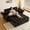 Black, variant on 3 in 1 Convertible Sleeper Sofa,Sleeper Couch with Pull Out Bed, Storage Armrests and Laptop Table for Living Room,Sleeper Sofa, Pullout Couch Bed